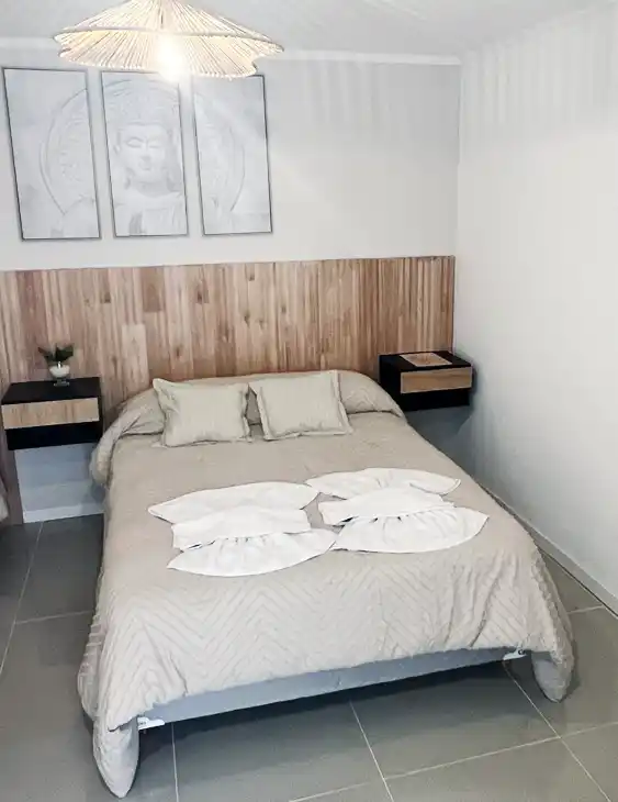 Habitación doble con sommier matrimonial en Hotel Dunas de Arena Miramar